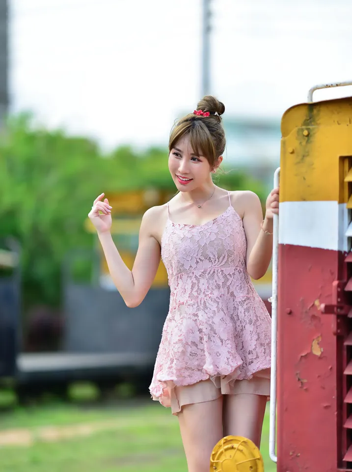 [Mzsock] NO.201 Chen Weiyu suspender dress with cool and beautiful legs street photography#[105P]-48